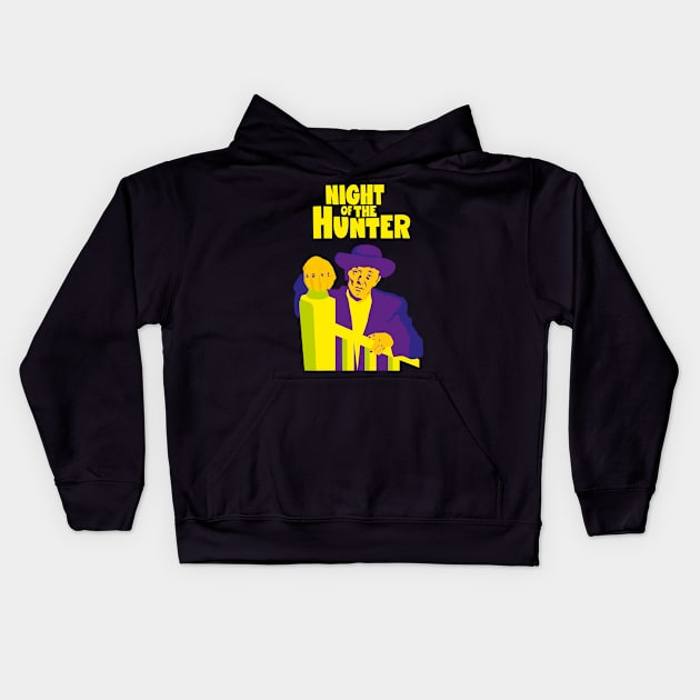 The Night of the Hunter: Captivating Robert Mitchum's Iconic Performance Kids Hoodie by Boogosh